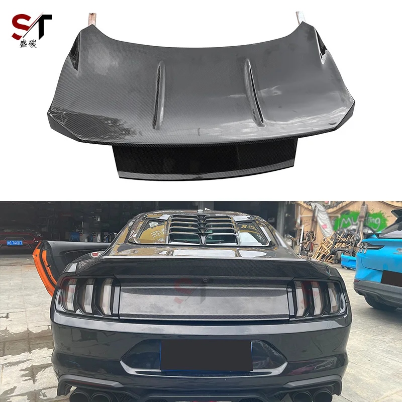 

Suitable for Ford Mustang Mustang Carbon Fiber Tail Cover Modified Trunk Cover Tail Cover Trunk Surrounded