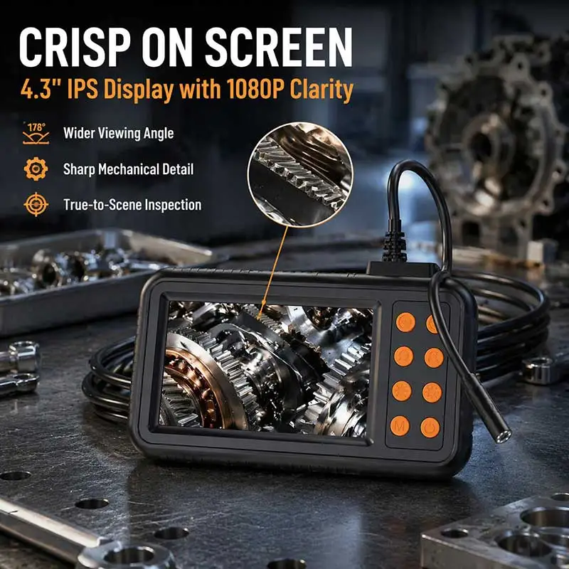 1080P HD 4.3 Inch LCD Endoscope Inspection Camera