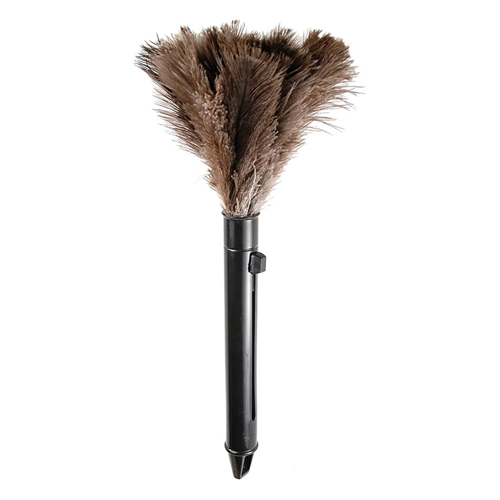 Retractable Feather Duster Long Handle Brown Ostrich Feather Dusters Home Portable Cleaning Tools