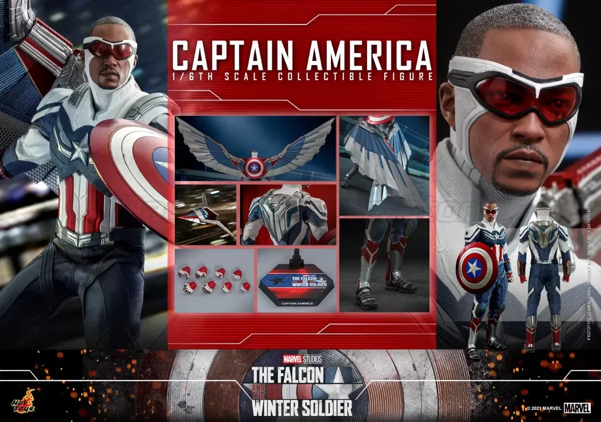 【MT】Hot Toys TMS040 Marvel "The Falcon and The Winter Soldier" Captain America 1:6 schaal verzamelpop filmkarakter