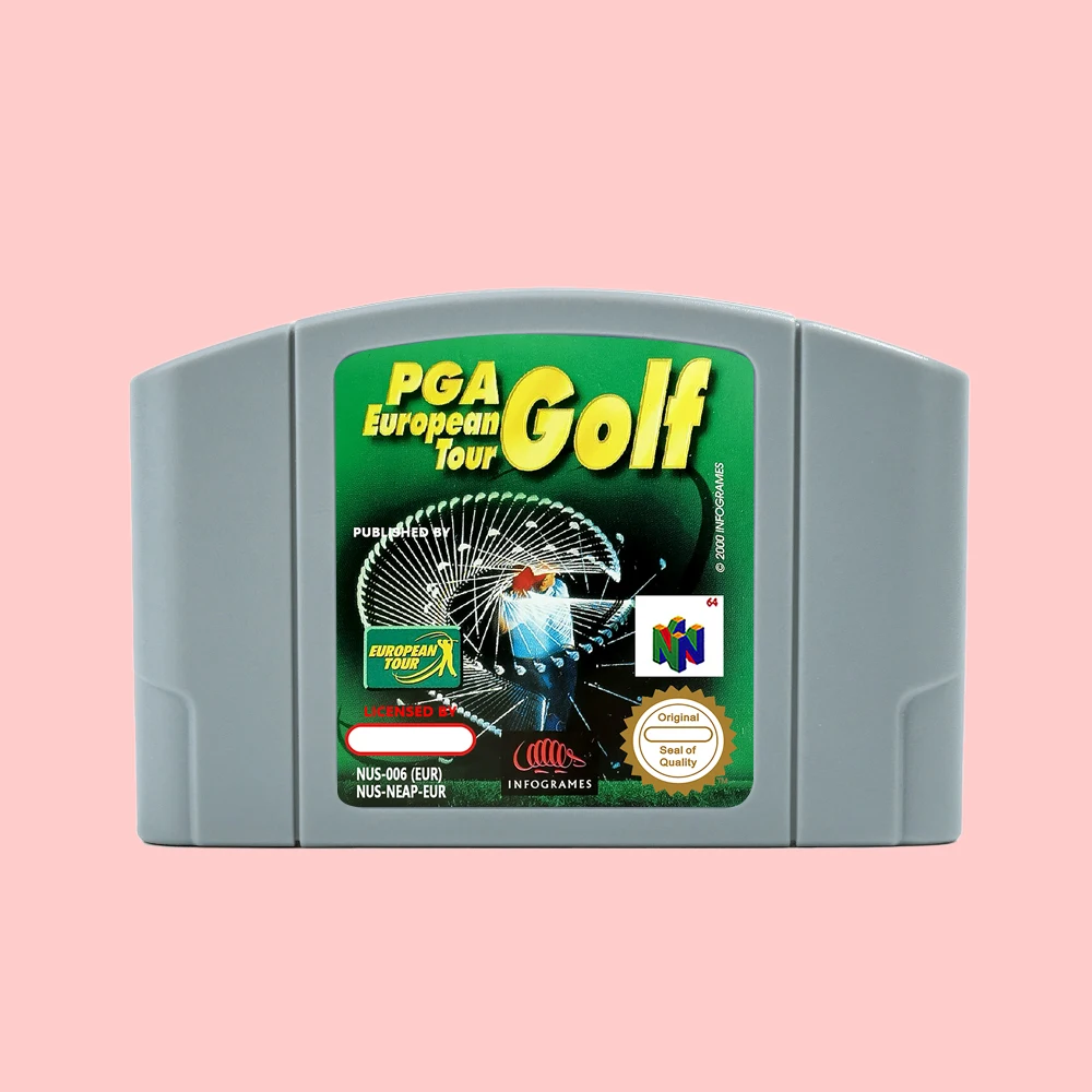 

PGA European Tour Game Cartridge For N64 EUR PAL Retro 64 Bit Game Consoles