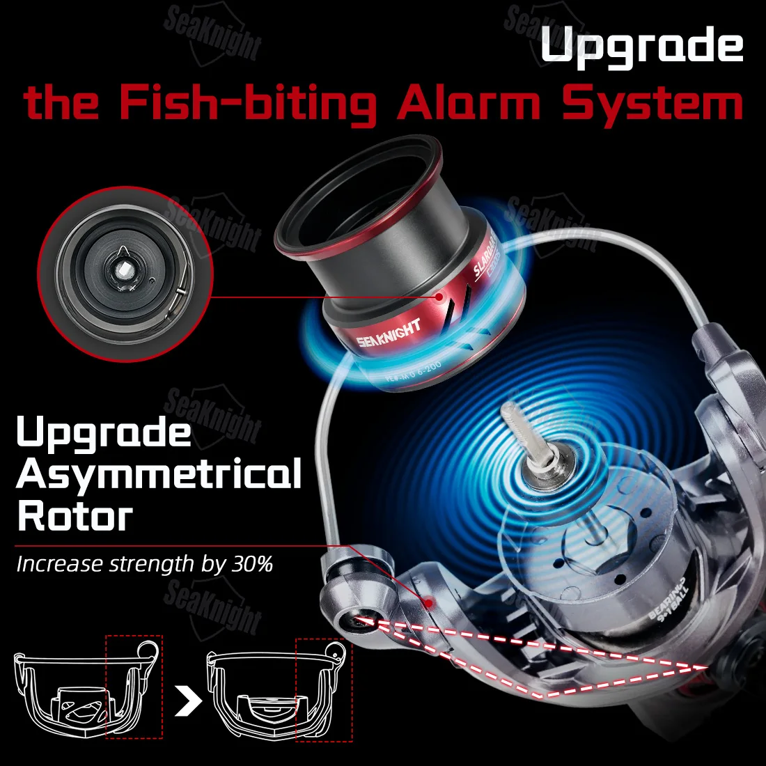 Carrete Spinning SeaKnight SLARDAR BB para calamar en agua salada - imagen 2