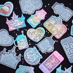 Magic shaker molds Maze Jewelry molds Oil Syringe Craft Tool UV resin Keychain Jewelry Accessories Jewelry Tools