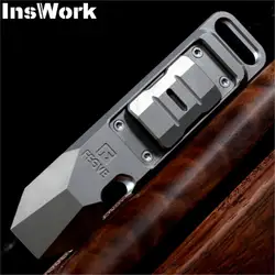 FEGVE Push Slider Crowbar Multifunctional Bottle Opener Titanium Alloy Decompression Metal Gift Edc Fingertip Gyro