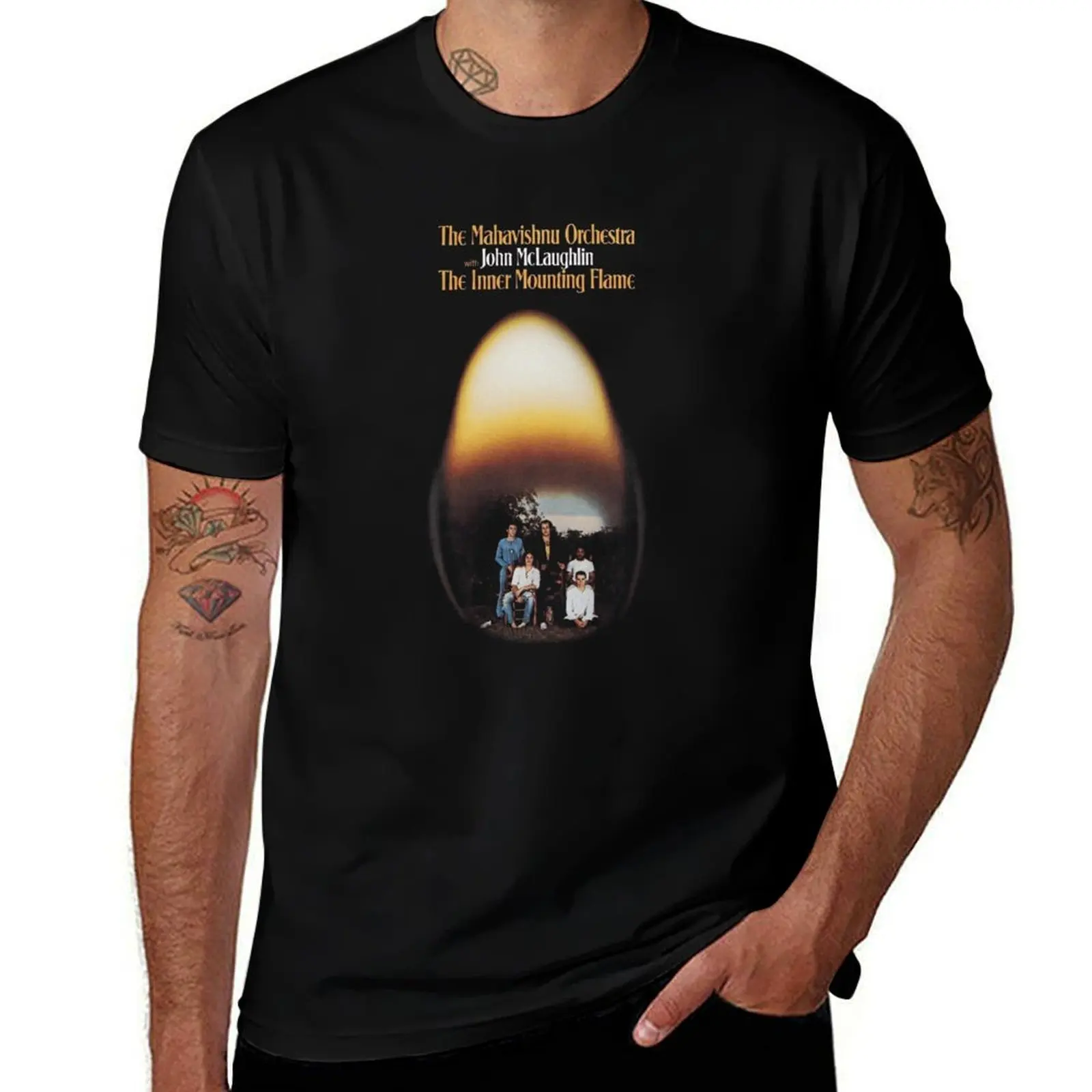 

Mahavishnu Orchestra The Inner Mounting Flame 2 Album Cover T-Shirt t shirts cotton 100% man t shirt summer T-Shirt