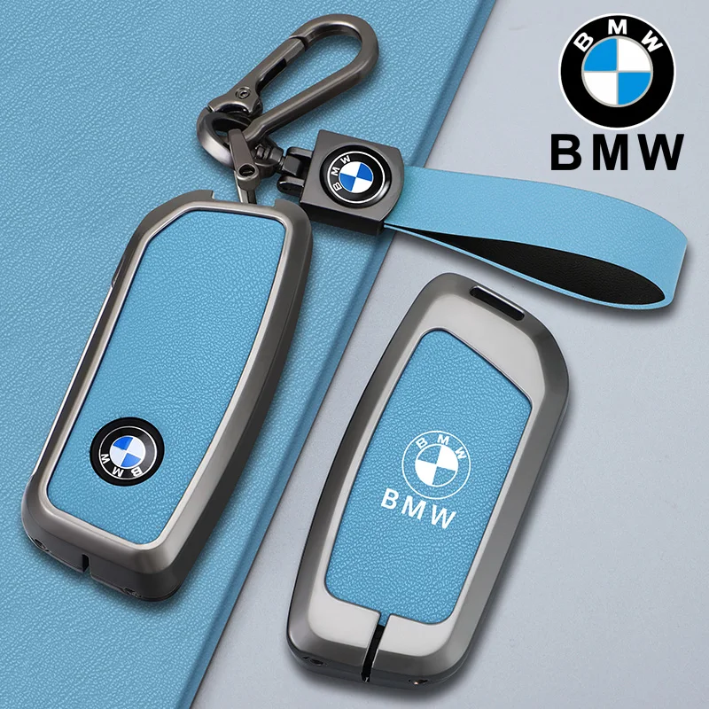 Car Key Case Cover Shell Fob Holder For BMW x1 u11 7 Series 735i 740Li X7 I7 G07 G09 LCI XM IX I20 2024 U06 G81 M3 Accessories