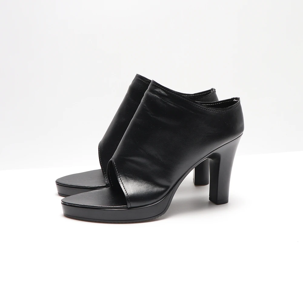 Zapatos de Cosplay de Anime NieR:Automata A2, zapatos de batalla negros sexis para mujer y niña, bonitos zapatos de Halloween hechos a medida