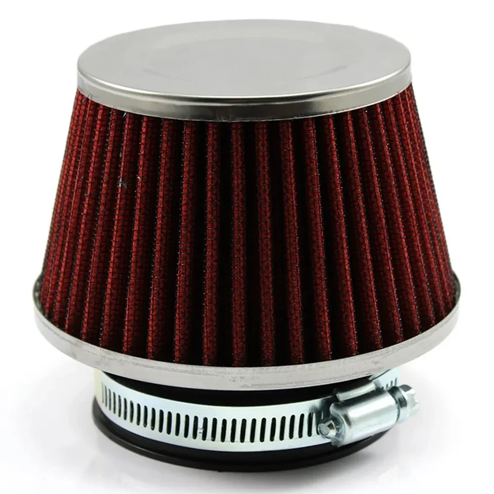 76mm Universal High Flow Cold Cone Air Intake Filter Car Intake Mushroom Head Air Filter Replacement Sport Racing Car Accessory