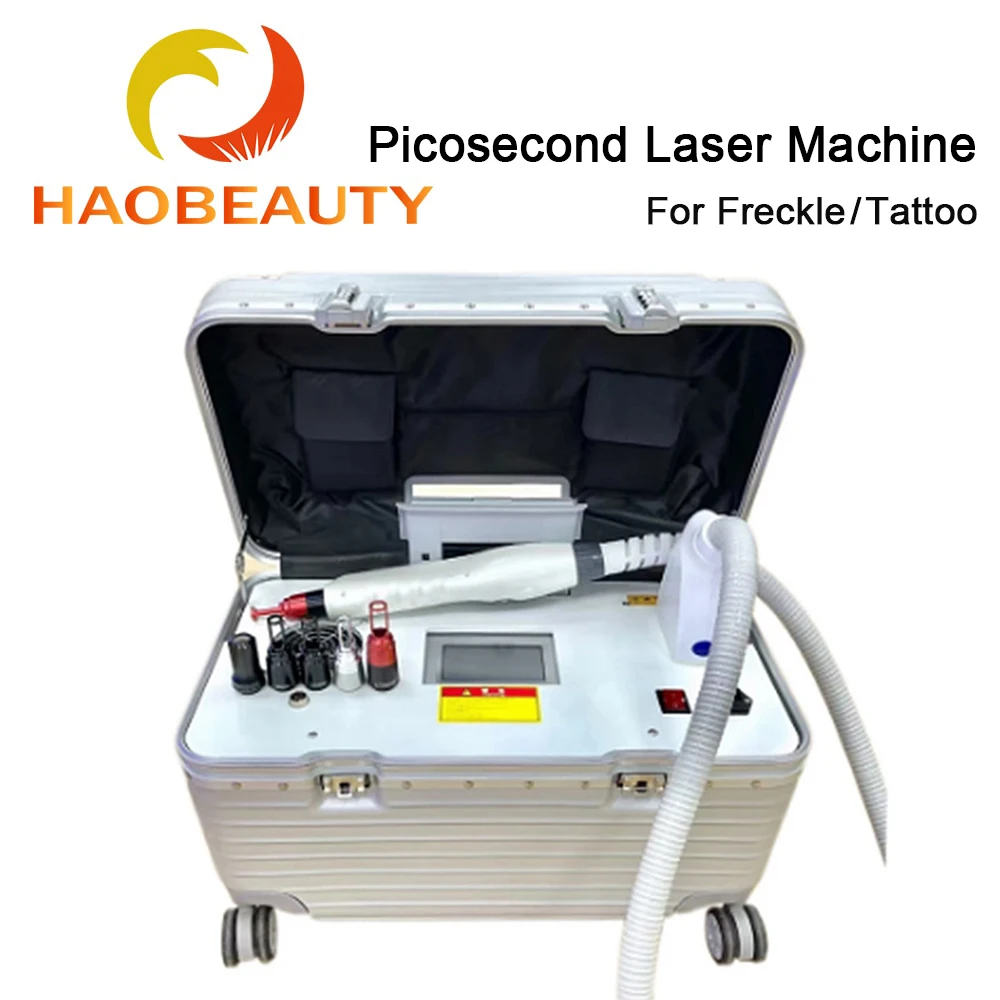 HaoBeauty YAGlaser Portable Picosecond Laser Freckle Remover Tattoo Light-sensing Non-invasive Eyebrow Washing Machine