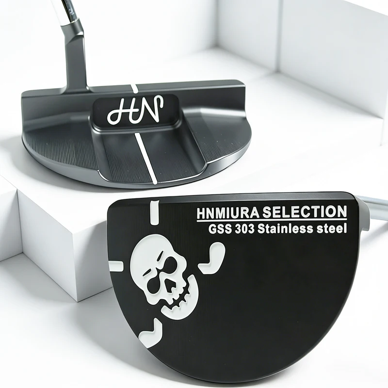 

New Golf Clubs Black GSS 303 Semicircle Golf Putter Right Handed Putter Steel Shaft with Headcover Length 33/34/35