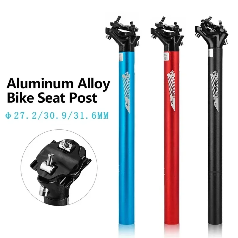 Mountain Road Bicycle Seatpost Ultralight Aluminum Alloy MTB Bike Seat Post Seat Tube 27.2/30.9/31.6mm*400mm Cycling Parts