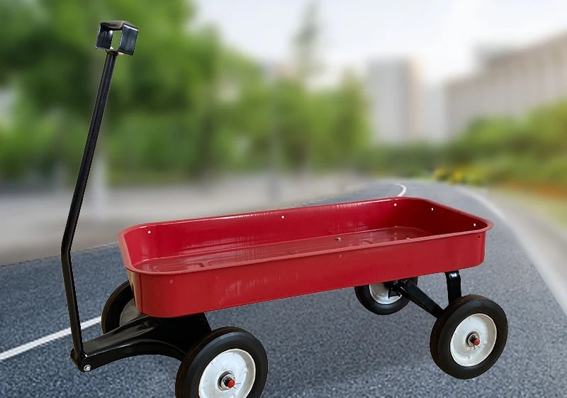 Hand-pulled garden plastic fertilization trolley, garden weeding fertilization plastic tool cart