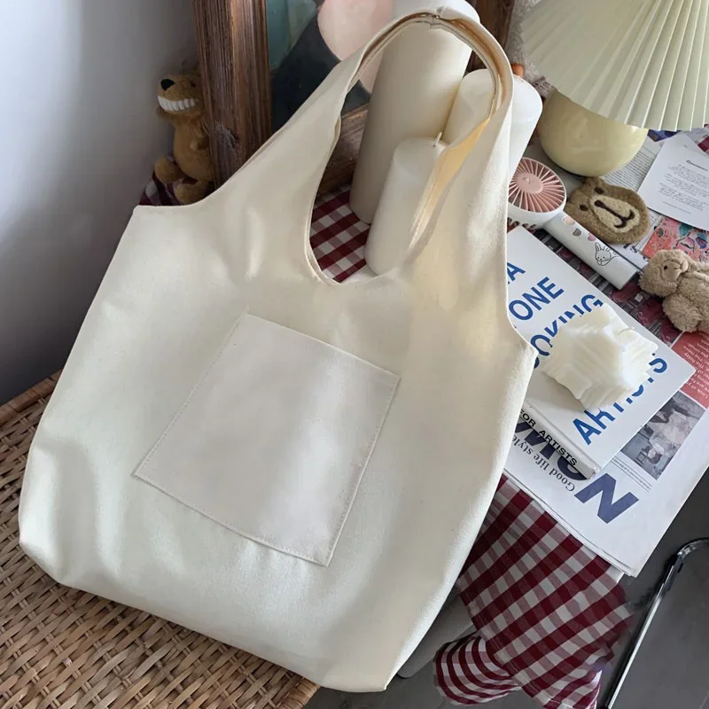 Custom Gift Bags Tote Bag Custom Bags with Logo Design White Shopping Bag Fashion Women Travel Pouch Necessaire Shoulder Bags