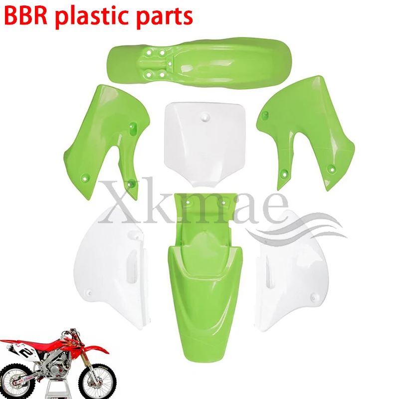 ZESTAWY plastikowych błotników BBR pokrywają pełny zestaw PRZEDNIE DWIE JAKIŚNEJ JAK KLX110 do motocykla Dirt Bike/Pit Bike USE