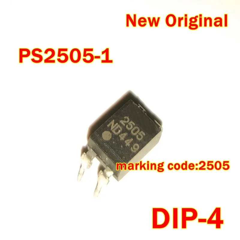 

10Pcs to 500Pcs Ps2505-1 Dip4 New Original Marking Code:2505 High Density A.C Optically Coupled Phototransistor Input Isolators