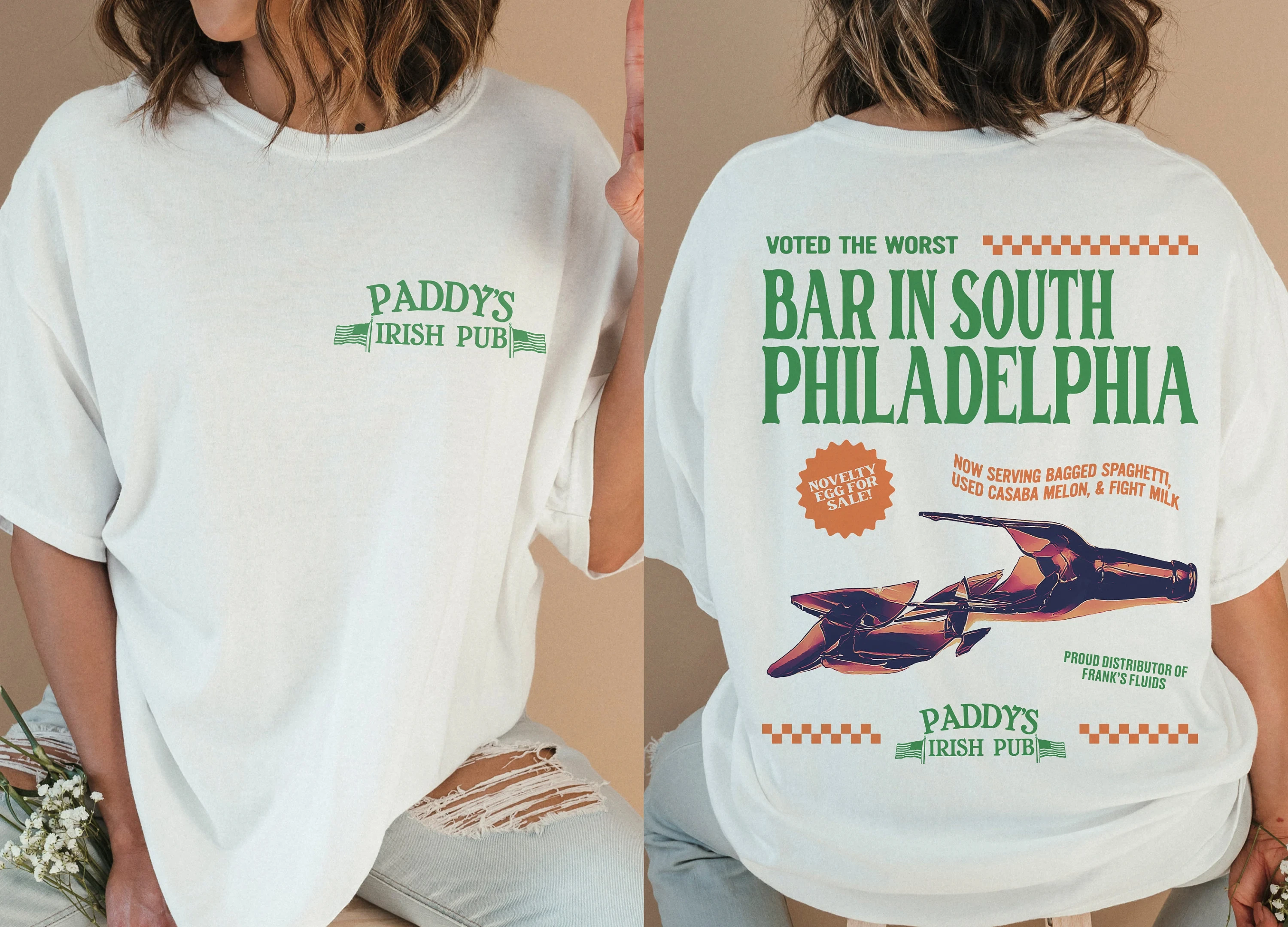 تي شيرت Paddy's Pub It's Always Sunny in Philadelphia TV Show Merch Apparel مضحك Irish Bar St. Patrick's Day Graphic Tee