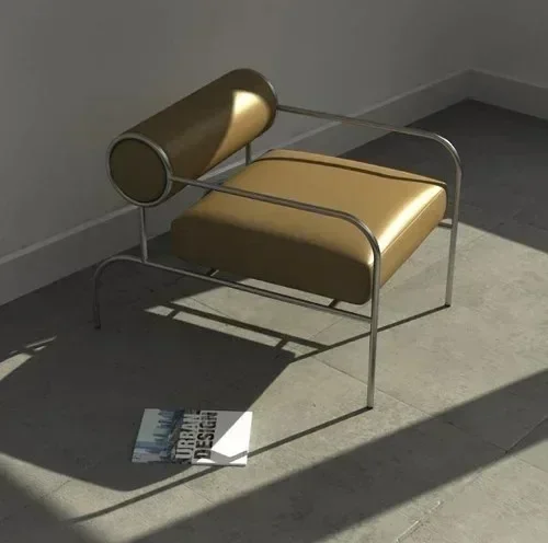 

Nordic Lounge Gaming Living Room Chairs Arm Sofa PU Leather Modern Lazy Chair Designer Unique Fauteuil Salon Home Furniture