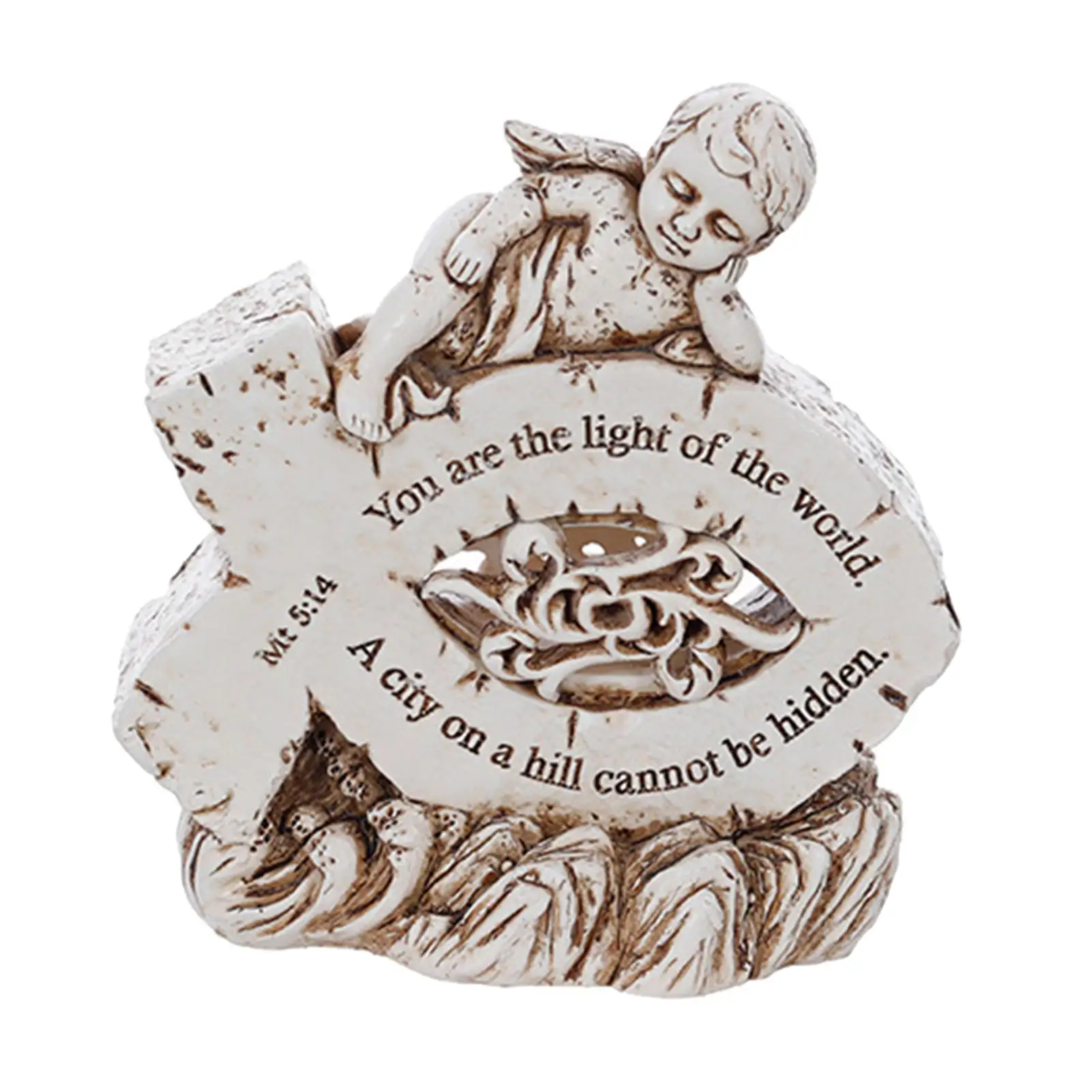 Religious Angel Sculpture Creative Cherub Statue Figures Home Office Decors