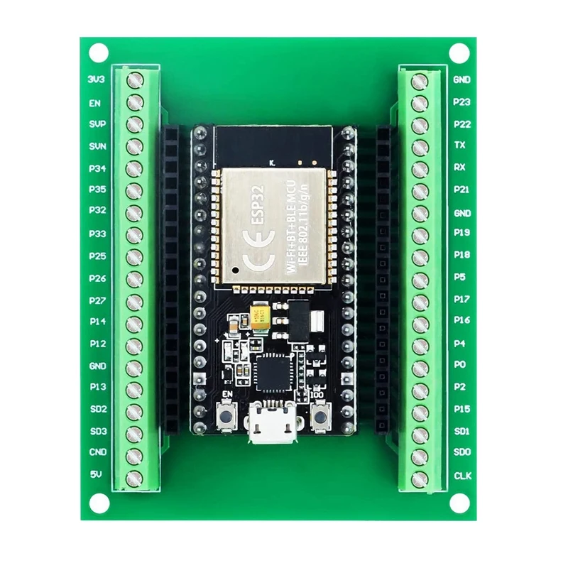 ESP32 Development Board +Expansion Board Wireless Wifi +Bluetooth 2 In 1 Dual-Core CPU Low Power Consumption ESP-32 Replacement