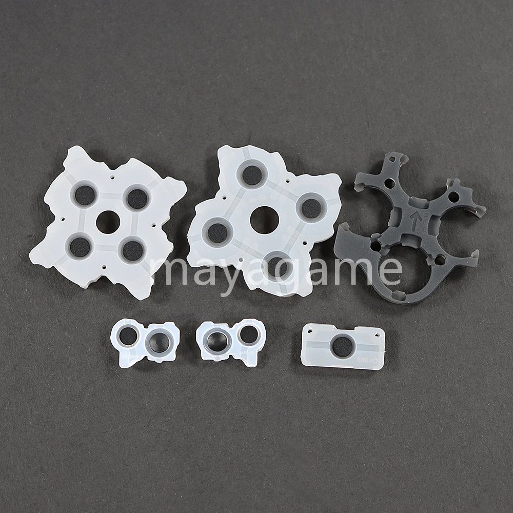 1set LR Conductive Rubber Pads For PS5 V1 V2 V3 Controller Buttons Contact Silicone for Playstation 5