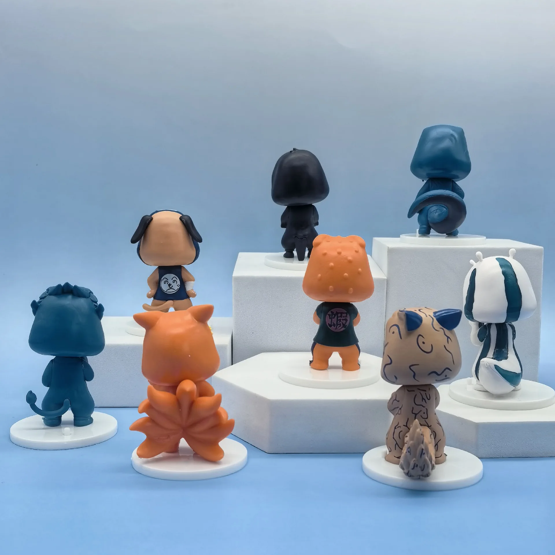 اليابانية أنيمي ناروتو Jifeng سلسلة نموذج لجسم Q نسخة PVC أنيمي سطح المكتب الحلي هدية عيد ميلاد جمع نموذج اللعب