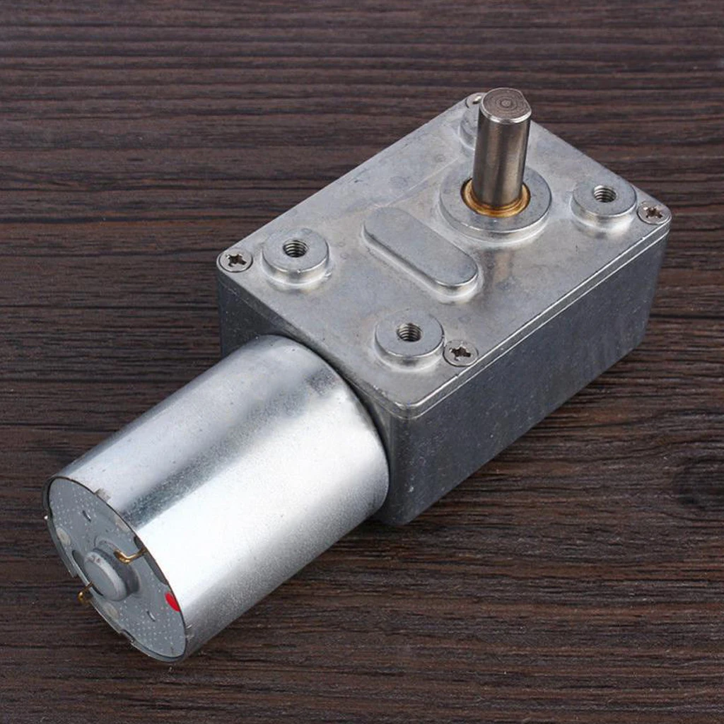 Metal 12V DC Geared Motor Worm Gearbox Speed Reducer for Drill Motor and Automatic Machine Tools Applications