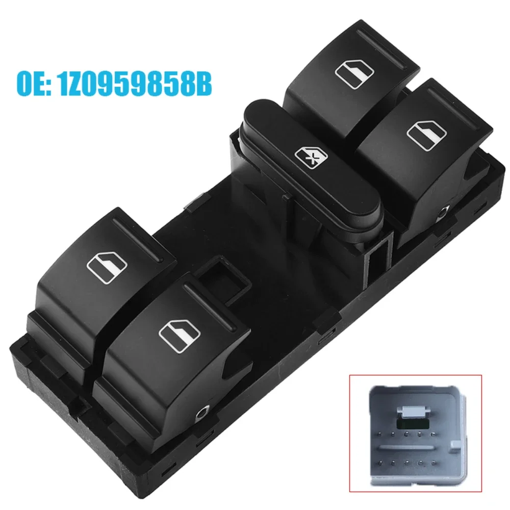 1Z0959858B 10 Pins Power Electric Master Window Switch 5LD959858 1Z0959857 1Z0959858A For Skoda Fabia Octavia Superb Yeti