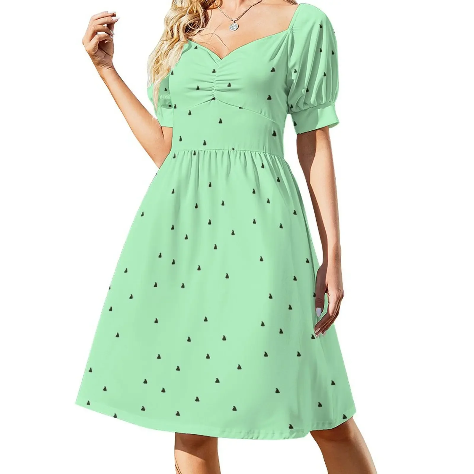 

Mint Chocolate chip Sleeveless Dress luxury evening dress woman for wedding Dress women