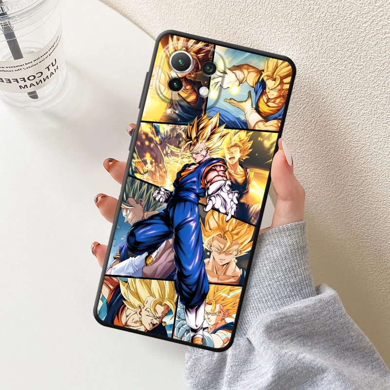 Dragon Ball Anime Goku Custodia morbida nera per telefono per Xiaomi Mi 12X 11 12 13 Lite 10T 11T 12T Pro 13 14 15 Pro