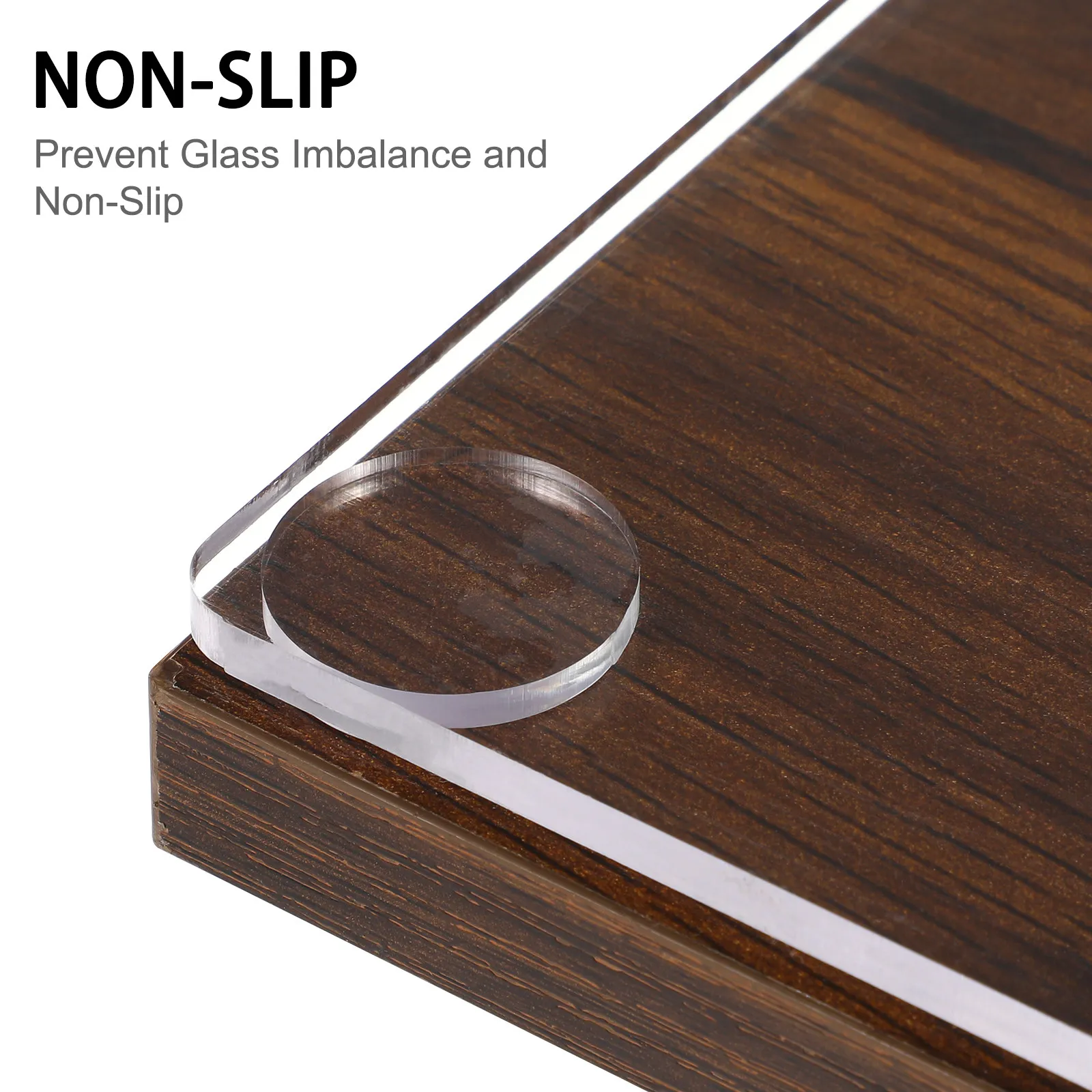 10Pcs Glass Table Pad Anti Spacer Suction Cup Wahser Glass Cover Damper Cushion for Soap Dish Bathroom Kitchen Organizer Holiday