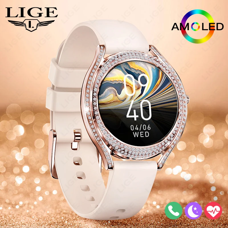 LIGE Luxury Women Smart Watch 1.28