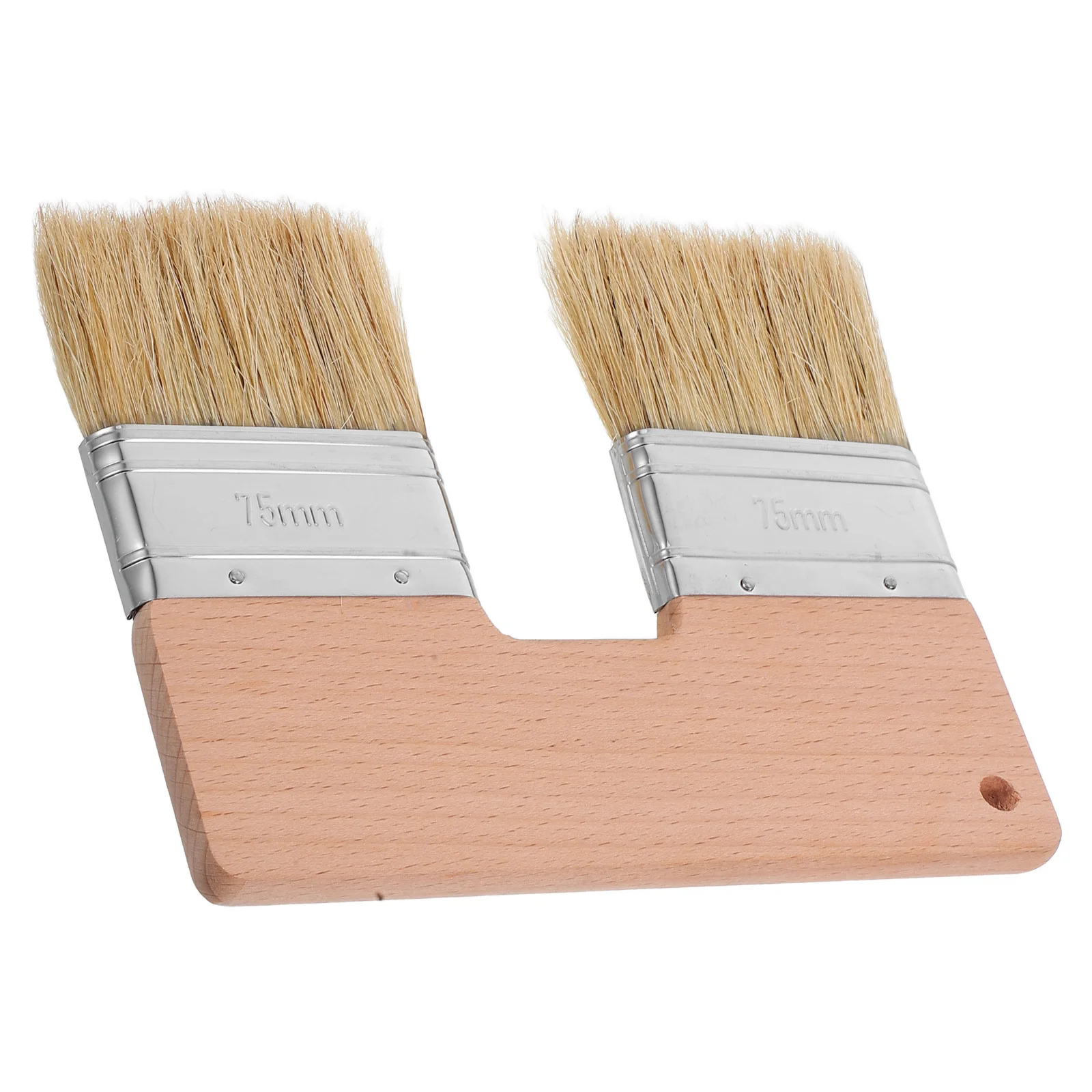 플랫 양면 아트 브러쉬 천연모 오일 아크릴 페인트용 전문가급 페인팅 도구 텍스처링 블렌딩용