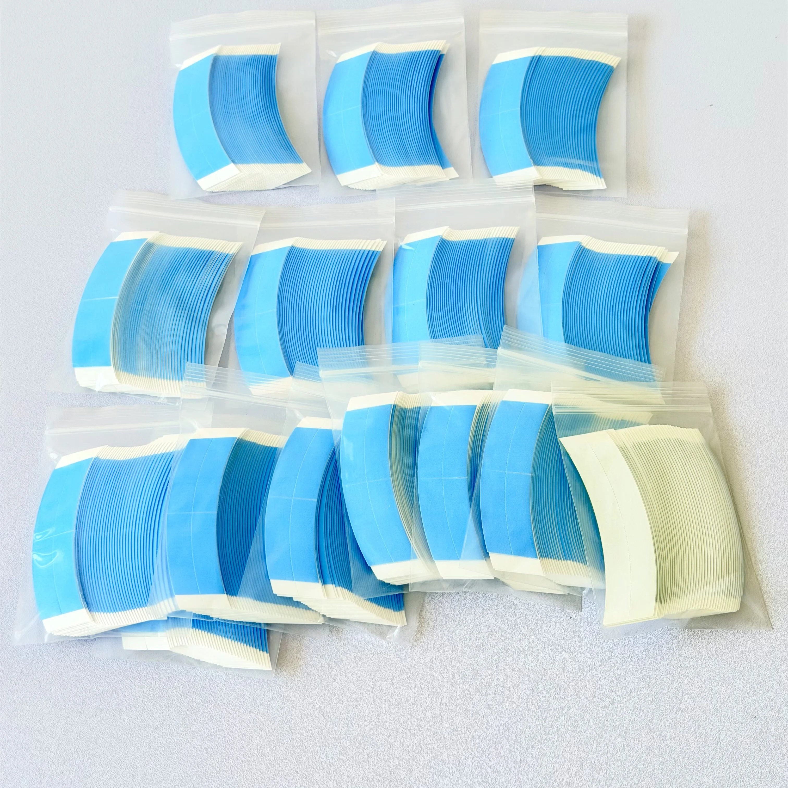 36Pcs/Lot Super Strong Hair Wig Tape Double Adhesive Extension Tape Strips Waterproof For Toupee/Lace Wigs Film C Shap