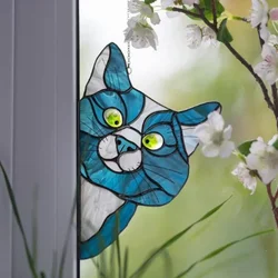 Cat Suncatcher Ornament Pet Sun Catcher Window Ornament for Windows Cat Memorial Suncatcher Acrylic for Room Decoration 2025