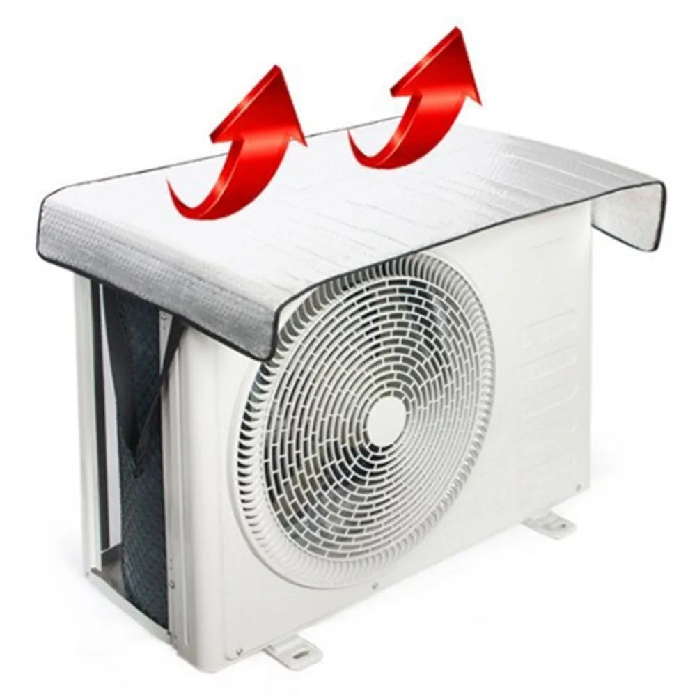 2025 Aluminum Foil AC Outdoor Unit Cover Waterproof Sunshade Energy Saving Insulation Film For Home Cooling System Protection
