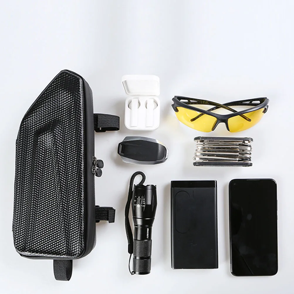 

1Pcs Front Frame Bag Bike Tube Pouch Large Space Waterproof Cycling Phone Case Protective Pouch Rainproof Durable