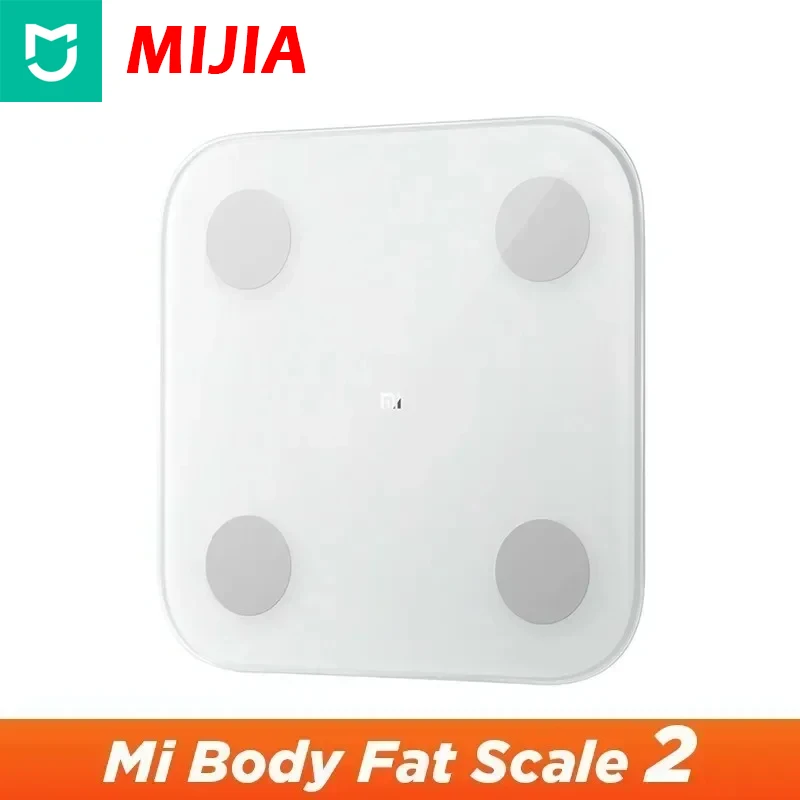 Original Mijia Fat Scale 2 Smart Home Body Composition Mi Fit App Mi Body Fat Scale 2 Bluetooth 5.0 Monitor LED Display