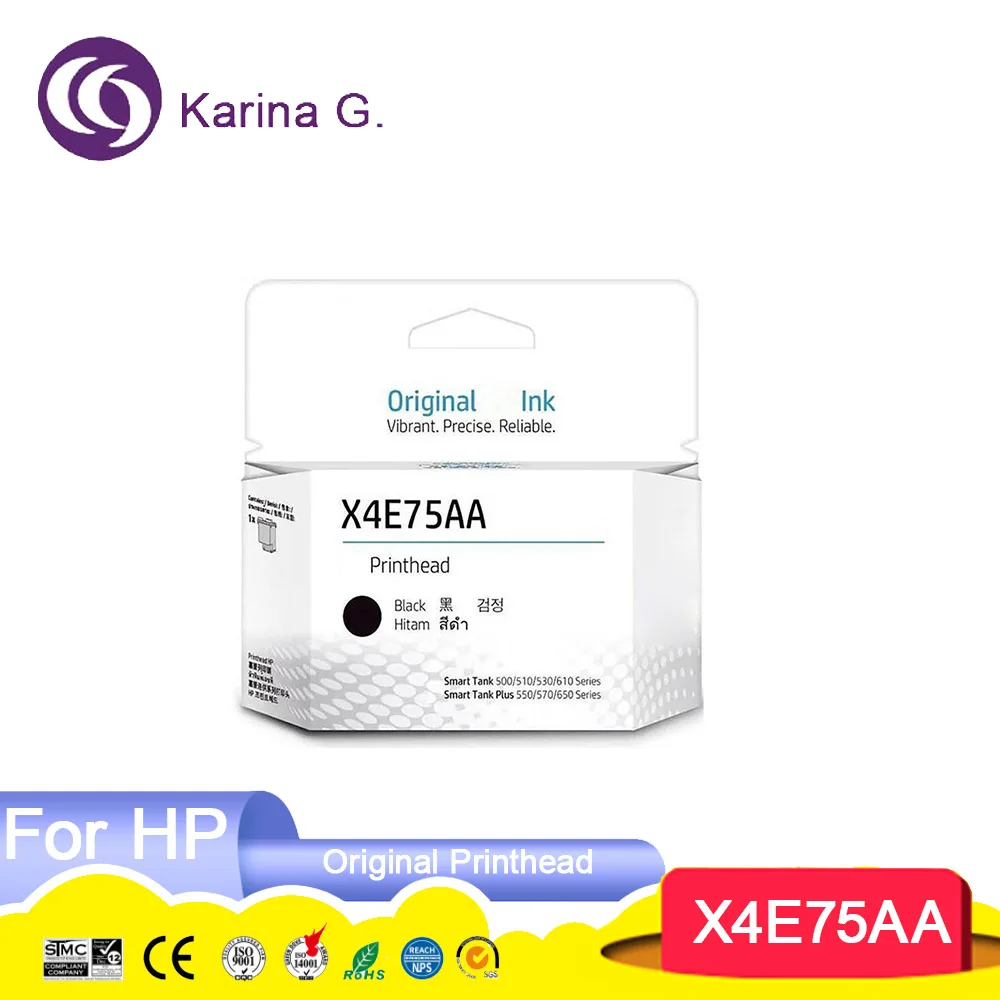 Original X4E75AA M0H50AA Printhead for HP X4E75AA MOH50AA ink Cartridge for hp Tank 519 531 508 511 518 618 5810 5820 printer