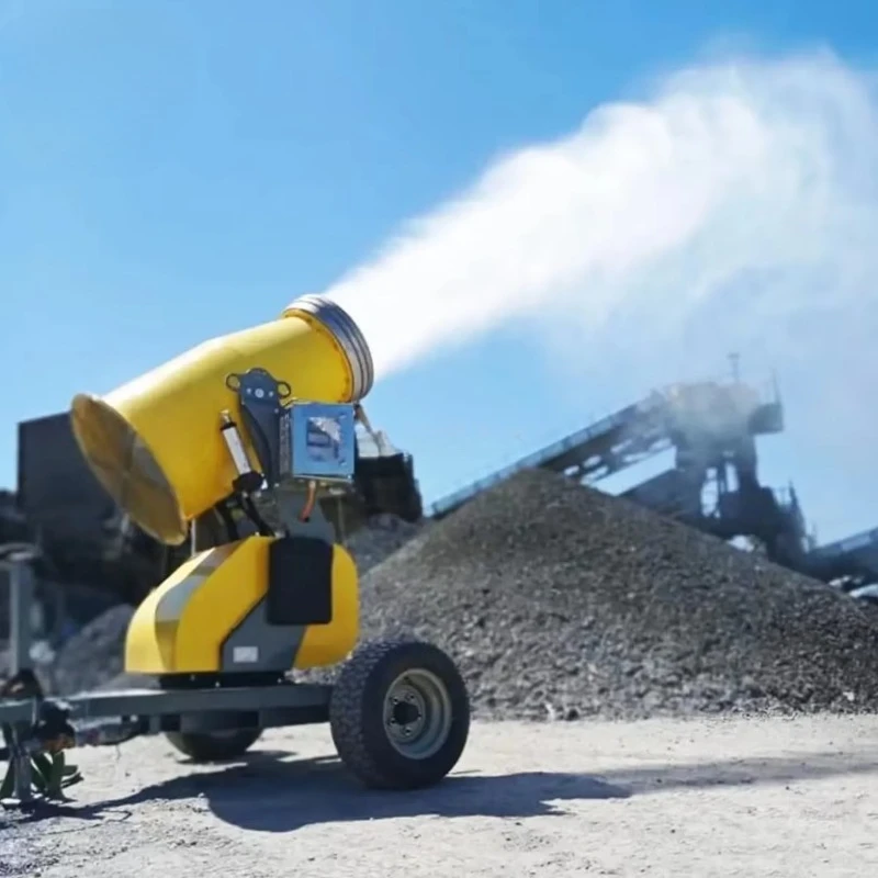 360-degree Rotating 60M Long-range Industrial Construction Dust Control Fog Cannon water mist cannon sprayer