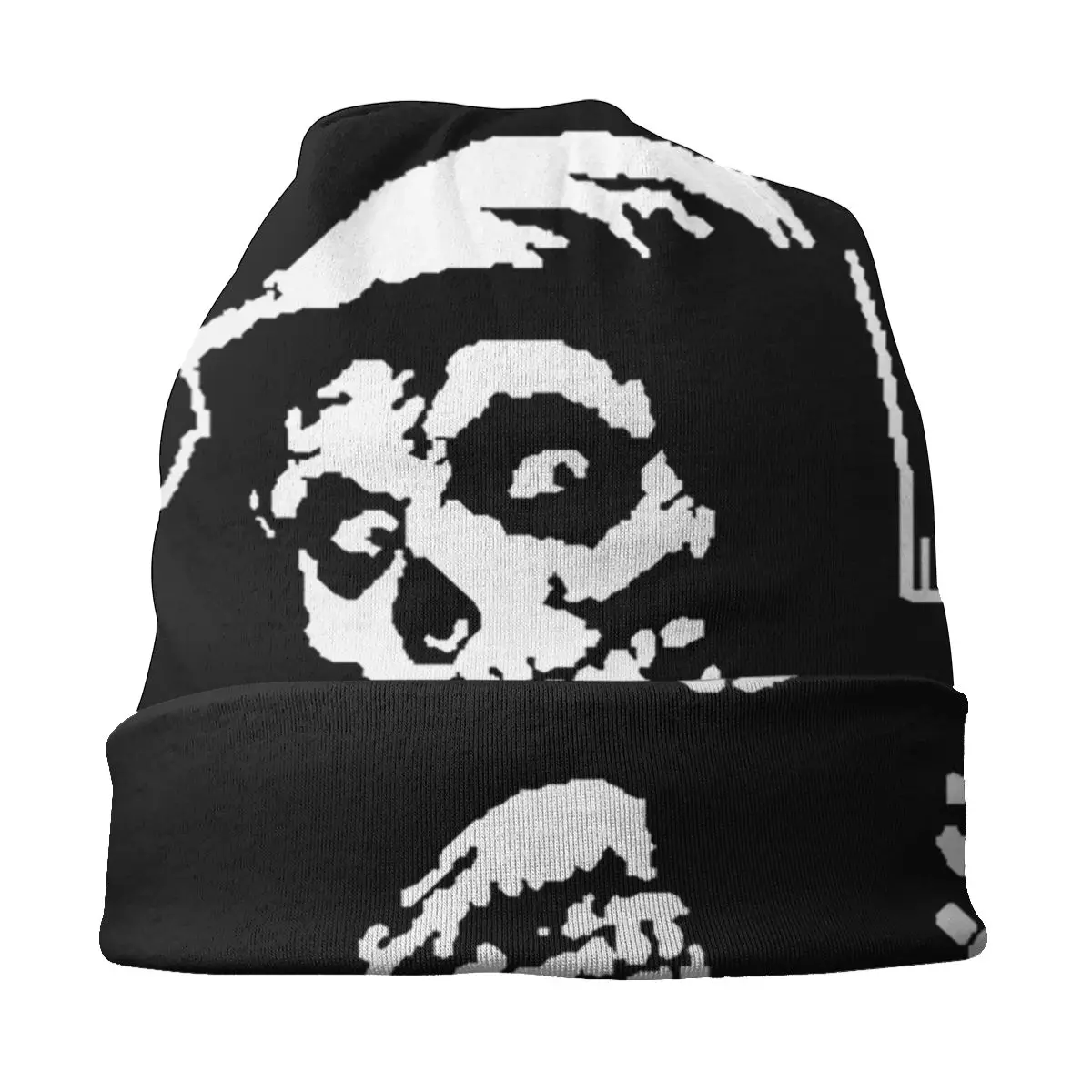 Misfits Skull Beanie Bonnet Knitting Hat Men Women Unisex Adult Horror Punk Rock Music Winter Warm Skullies Beanies Caps for Ski