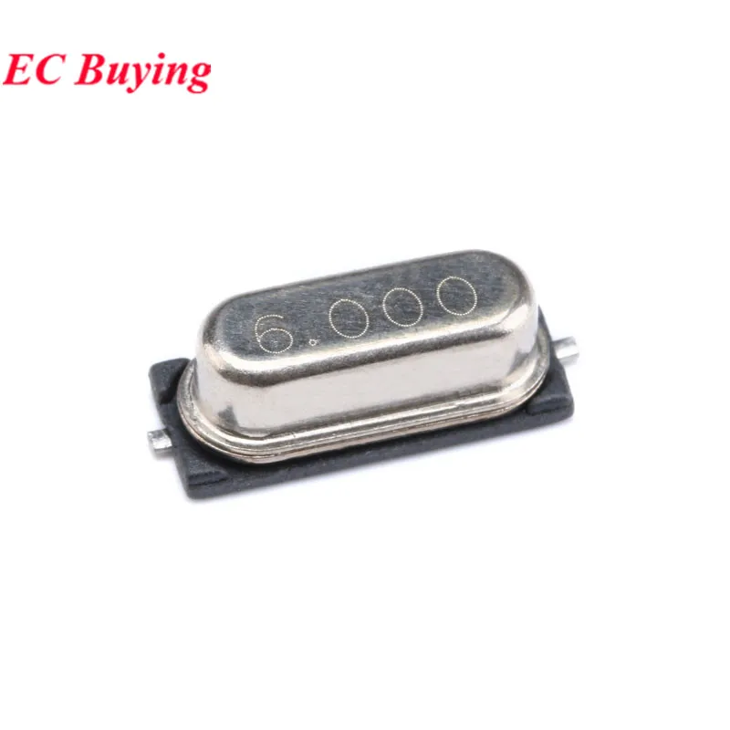 20Pcs/10pcs 6MHz 6.000Mhz 6 6.000 MHz 6M hz HC-49S SMD Passive Quartz Crystal Oscillator Resonator 20PF ±20PPM