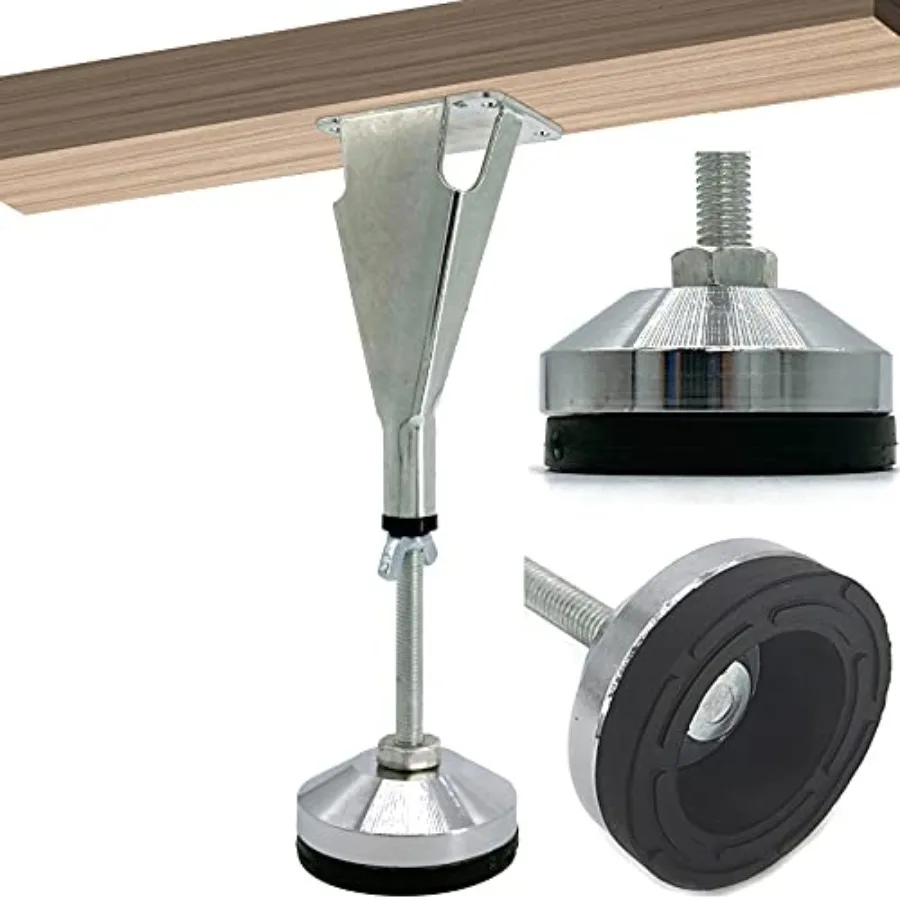 

6 Pack Adjustable Height Center Support Leg for Bed Frame, Bed Center Slat Heavy Support Leg, Extra Durable Steel Support Legs
