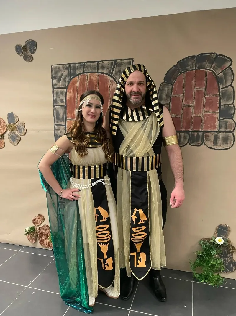 Halloween-Kostüme im Stil der alten ägyptischen Pharaonen für Paare, König- und Königin-Cosplay-Kostüme für Männer, Karnevalsparty, mittelalterliches Renaissance-Kleid – Detail 10