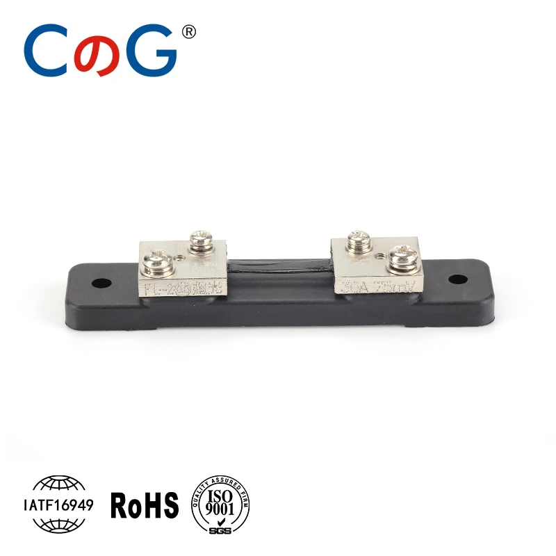 CG 1Pcs 0.5% FL-2B Type Economic 10A 15A 20A 30A 40A 50A 75mV Manganin Copper DC Current External Shunt Resistor