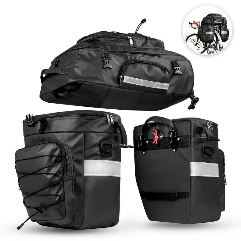 

3-in-1 Sichuan-Tibet cycling equipment multi-functional rear shelf camel bag 65L