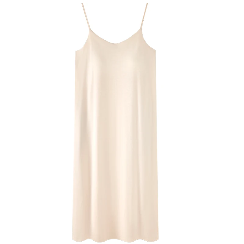 Newest Women Nightdress Femme Modal Sling Nightwear With Chest Pad