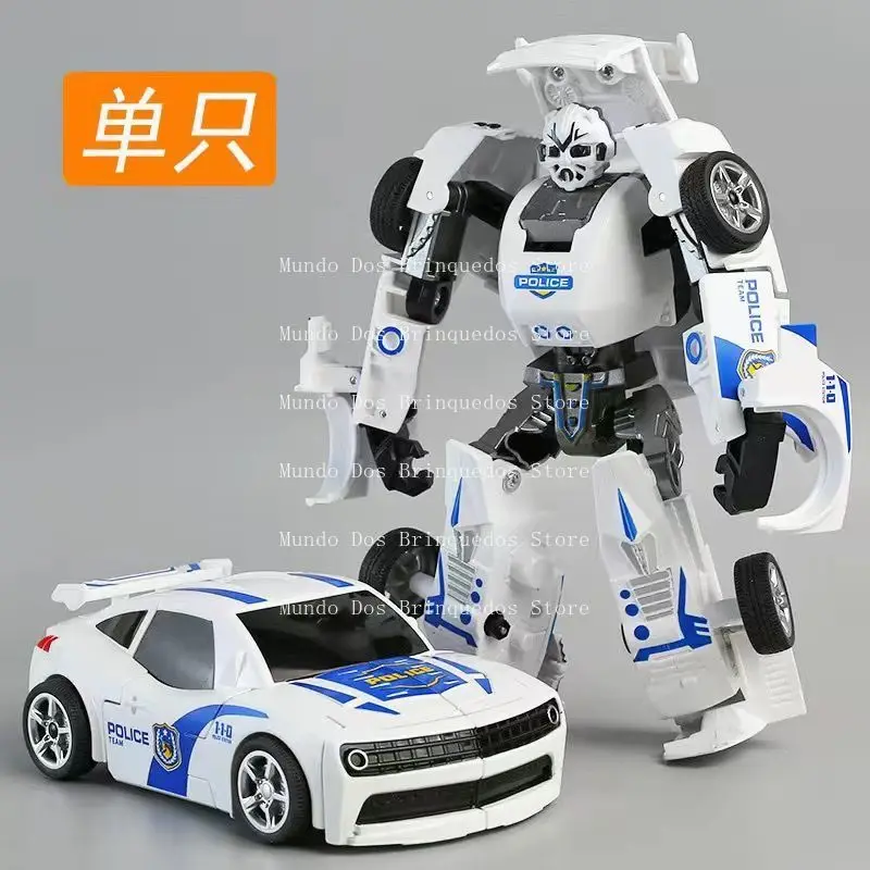 Jiefang شاحنة كلب الصيد تشوه لعبة روبوت نموذج محاكاة الجمود مقاتلة التحول روبوت نموذج اللعب هدايا عيد الميلاد