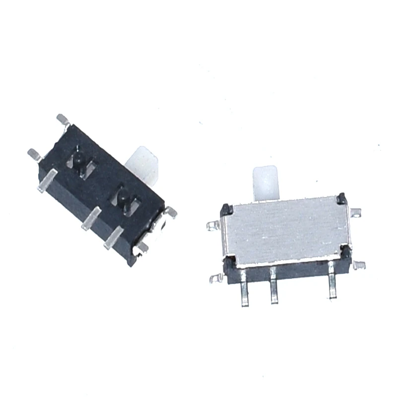 100 PCS DC 50V 0.3A 7 Pin On/On 2 Position 1P2T SPDT SMD Slide Switch Side Knob