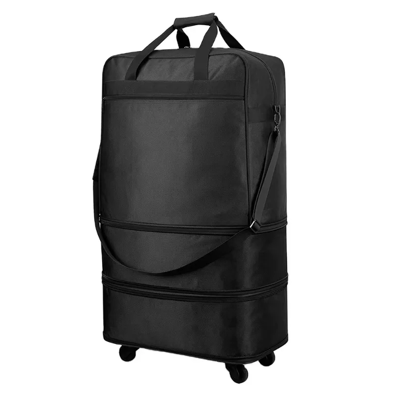 Expandable Foldable Suitcase Luggage Rolling Travel Bag Duffel Tote Bag for Men Women Lightweight