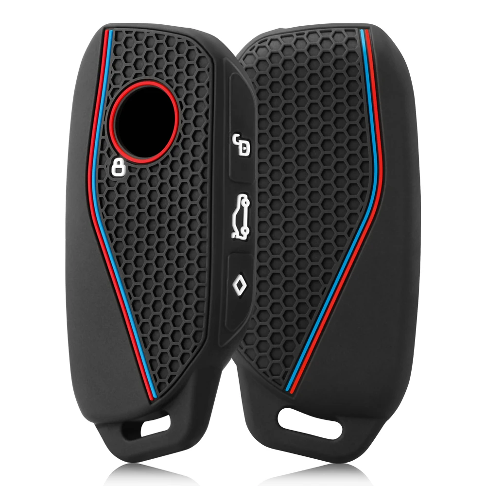 silicone holder key cover Accsesories car key case keychain for BMW Series 7 735i 740Li X7 X1 U11 2023 I7 G07 LCI XM